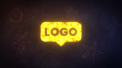 Magic Festive Christmas Glitter Particles Shiny Logo Reveal