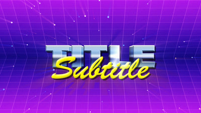 Retro Old School Program Title Intro Gradiant