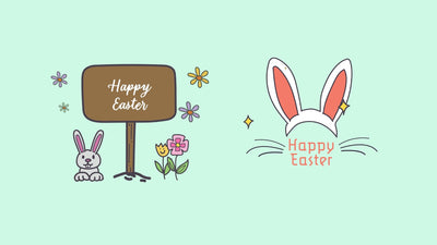 Easter Bunny Chocolate Egg Flower Spring Title Bundle 02