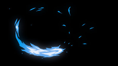 Stylized Flame Fire Overlay Animated Hot 07