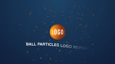 3D Ball Rotating Effect Particles Logo Reveal