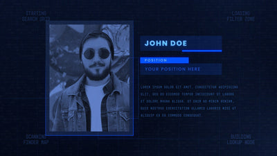 Tech Profile Display Digital Grunge Computer Screen Reseach Intro