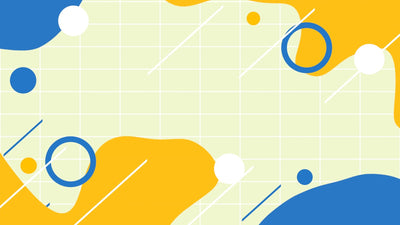 Fun Circles And Lines Modern Cartoon Background
