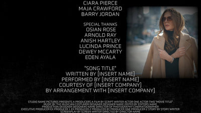 Movie Credit End Title Actors List Role Film Template 06