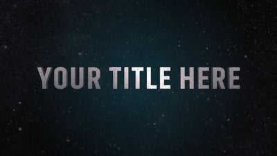 Mysterious Floating Particles Title Intro