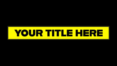 Modern Line Boxed Text Kinetic Title Lower Third