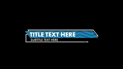 Modern Textured Lower Third Title Animation Variation 03