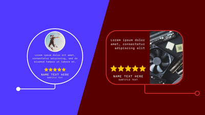 Call Out Title Testimonial Review Rating Infographic Panel