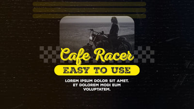 Cafe Racer Old School Grunge Black Yellow Fast Intro Opener