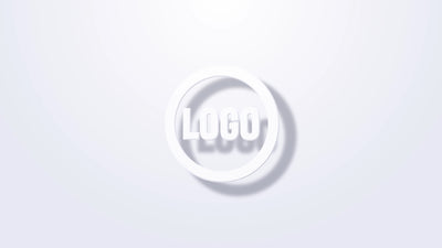 3D Effect Rotating Logo Clean Minimalistic Design Reveal