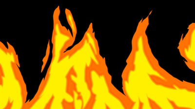 Hand Drawn Fire Element Transition Smooth Anime Epic 03