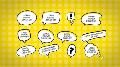 Speech Bubble Doodle Cartoon Chat Playful Animated Pack