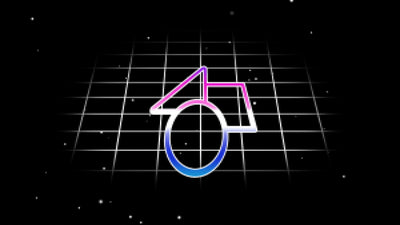 8 Bit Game Retro Gradient Space Panel Logo Reveal