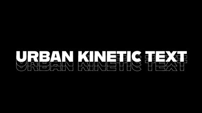Urban Kinetic Lower Third Title Echo