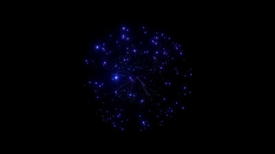 Firework Element Glow Blue 02