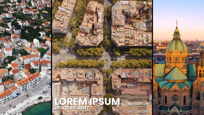 Multi Screen Panel Collage Dynamic Intro Opener 02