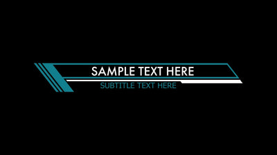 Slanted Lower Third Modern Block Design Variation 10