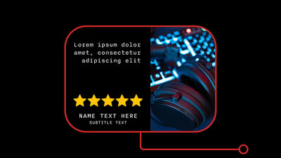 Call Out Title Testimonial Reviewl Rating Infographic Panel