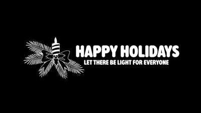 Holiday Festive Glitter Christmas Decoration Title 06