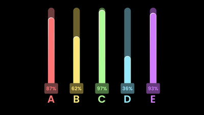 Infographic Value Chart Graph Bar Animated
