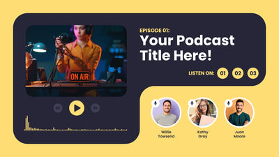 Modern Podcast Talkshow Speaker Guest Audio Wave Promo 02