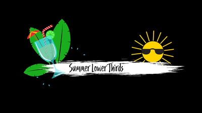 Animated Scribble Lower Third Summer Season