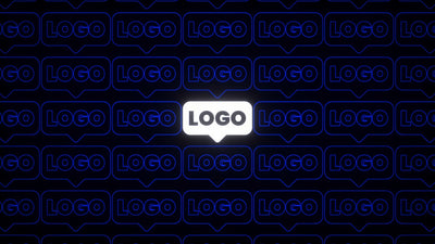 Duplicated Logo Outline Kinetic Typography Modern Animation