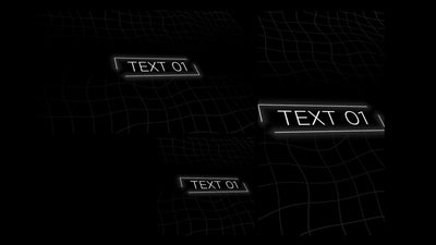 Multi Resolution Glitch Idle Screen Kinetic Lines Digital Title Intro