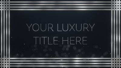 Silver Luxe Text Shiny Rich Title Intro