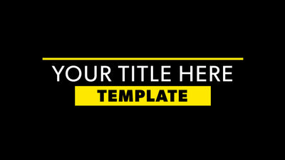 Ballin Universal Minimalistic Text Title Intro