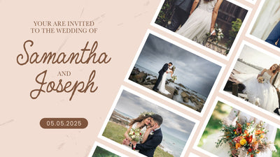 Wedding Invitation Card Soft Romantic Love Slideshow Title Intro