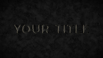 Stone Rock Text Title Intro