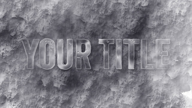 Stormy Snow Reveal Grime Text Windy Cold Title Intro