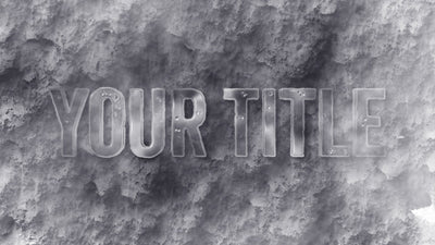 Stormy Snow Reveal Grime Text Windy Cold Title Intro