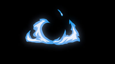 Stylized Flame Fire Overlay Animated Hot 05