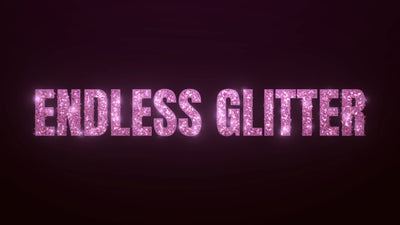 Fancy Glitter Sparkle Text Gold Metal Bright Confetti Text