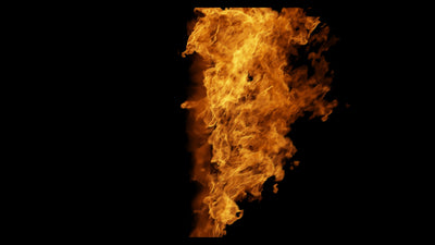 Flame Burning Hot Transition Fire 04