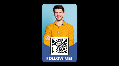 QR Code Scanner Social Pop Up Infographic Scan Me 07