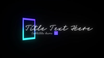 Gaming Neon Glow Epic Bright Gradient Title Reveal