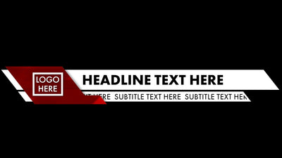 Breaking News Lower Third Variation 01