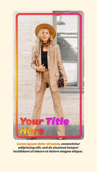Fashion Social Media Story Post Generic Modern Template 04
