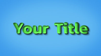 Plastic Toy Playful Text Title Intro