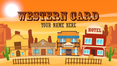 CGStockWesternCowboyWildWestTravelCardAnimatedDrawing