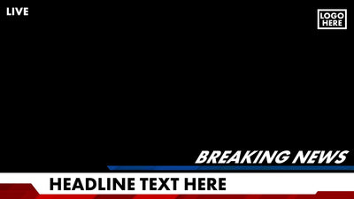 Full Screen Live News Overlay Variation 08