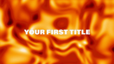 Modern Lava Magma Style Abstract Title Intro Logo Reveal At The End