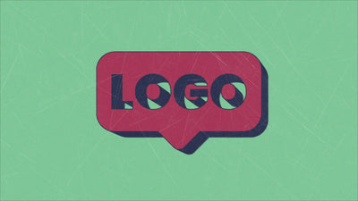 Retro Grunge Extrude 3D Old School Logo Reveal