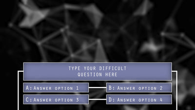 Quiz Television Show Gameshow TV Trivia Visual Animated Elements 06
