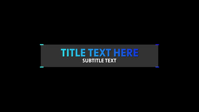 Simple Clean Rectangle Shape Lower Third Animation