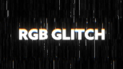 RGB Digital Glitch Matrix Title Intro