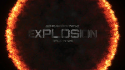 Bomb Explosion Fire Ring Title Intro